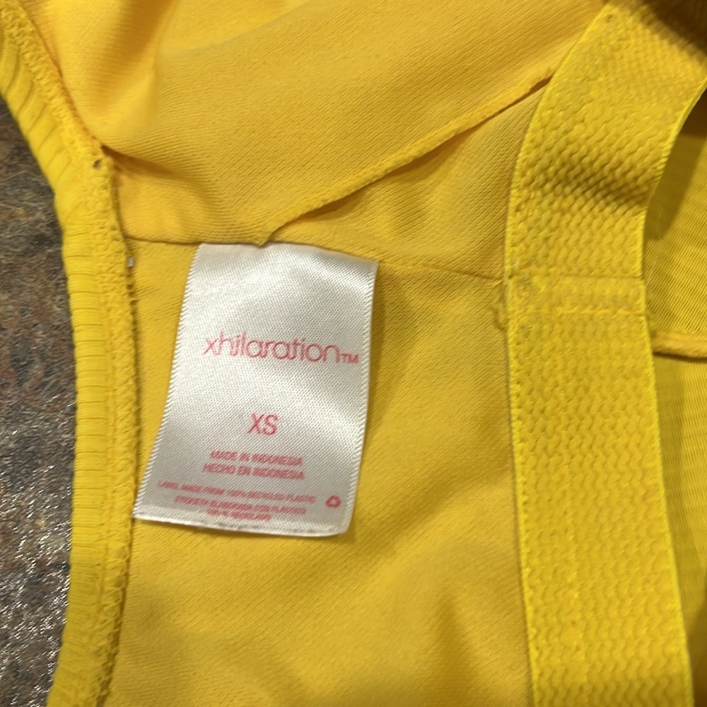 Yellow Ribbed Crop Top - Picture 2 of 2